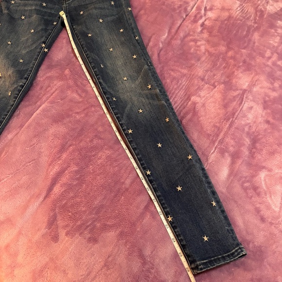 American Eagle Embroidered Star Pattern Hi-Rise Jegging Size 0 - Picture 7 of 11